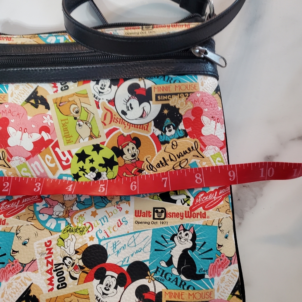 Disney Parks Mickey Mouse Crossbody Purse Classic Collage Pattern - Picture 11 of 16
